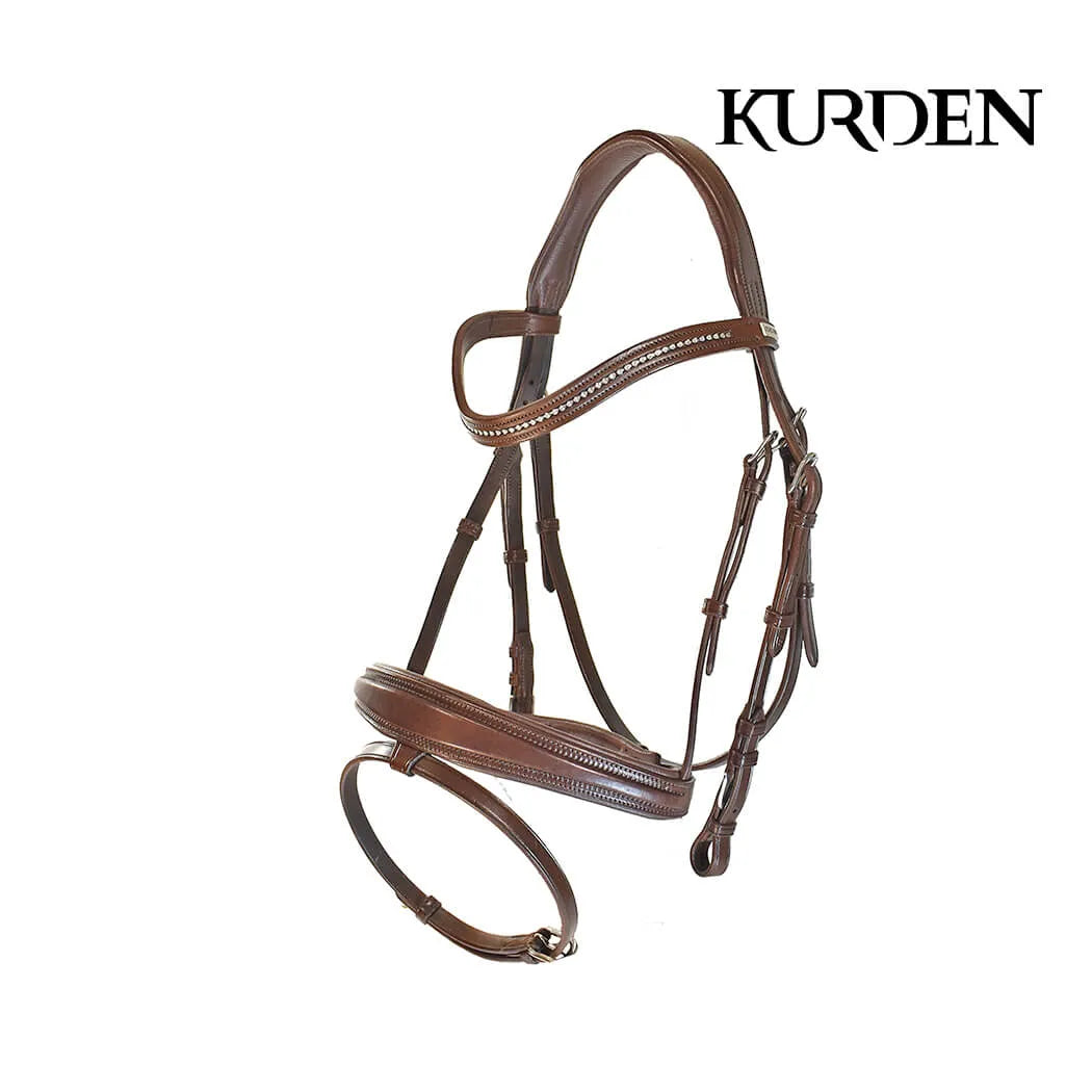 Kurden Diamante Snaffle Bridle