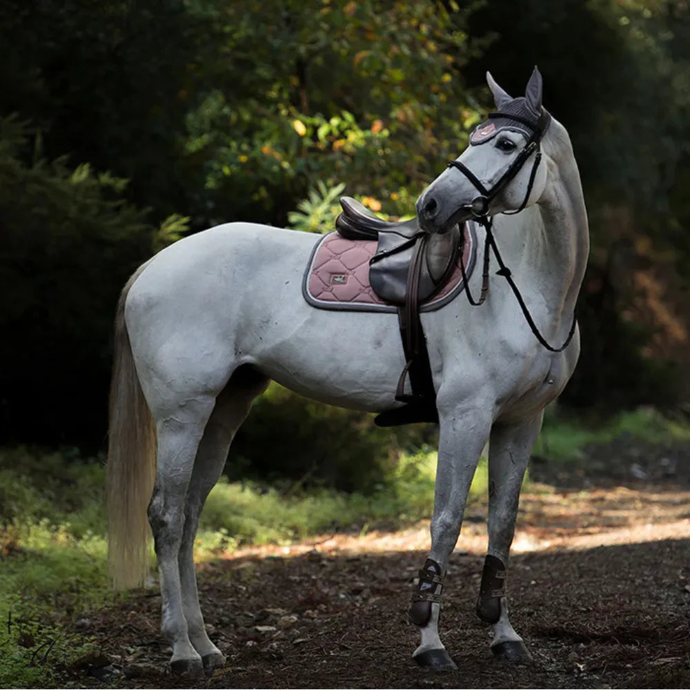Ear Bonnet Dusty Pink Pony
