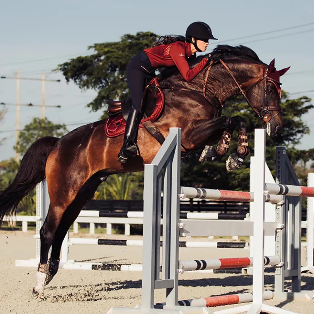 Jump Saddle Pad Bordeaux Full
