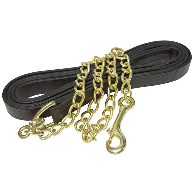 Leather Lead With Chain