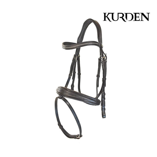 Kurden Diamante Snaffle Bridle