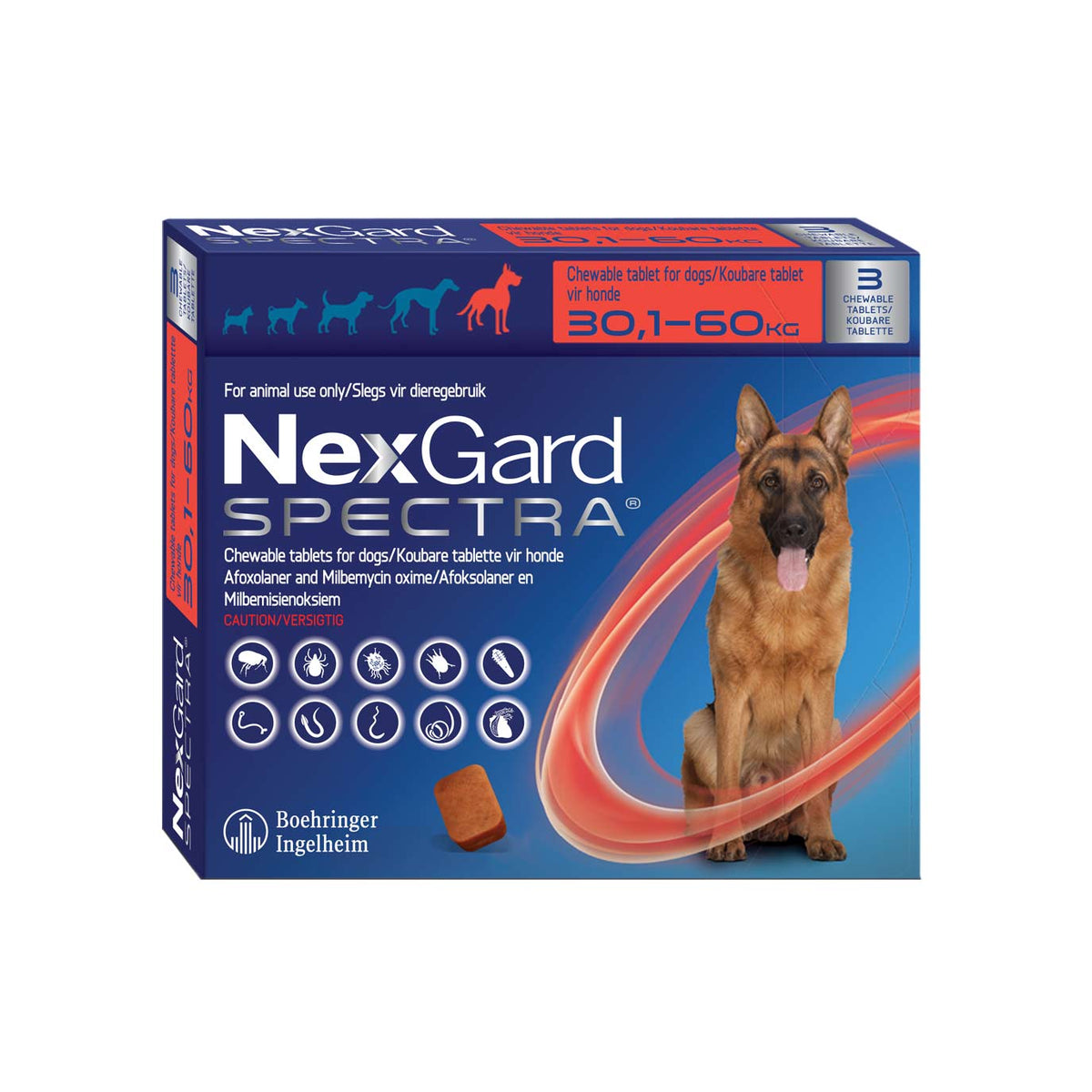 NexGard Spectra (30kg-60kg) | Flea, Tick & Worm Control – Smith & Hunter