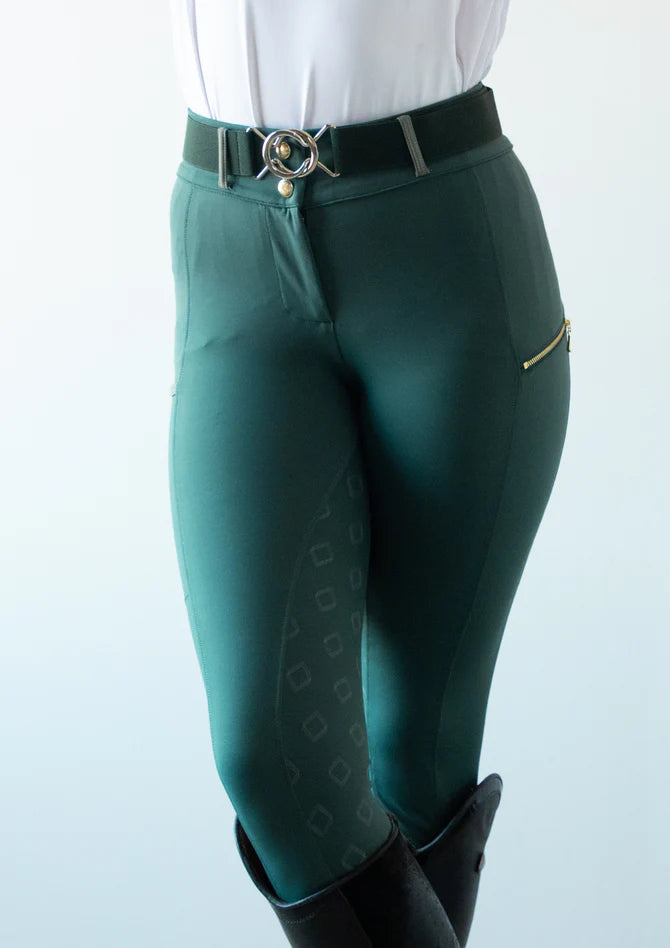 Equine Culture - Kinetix Hybrid Breeches Emerald