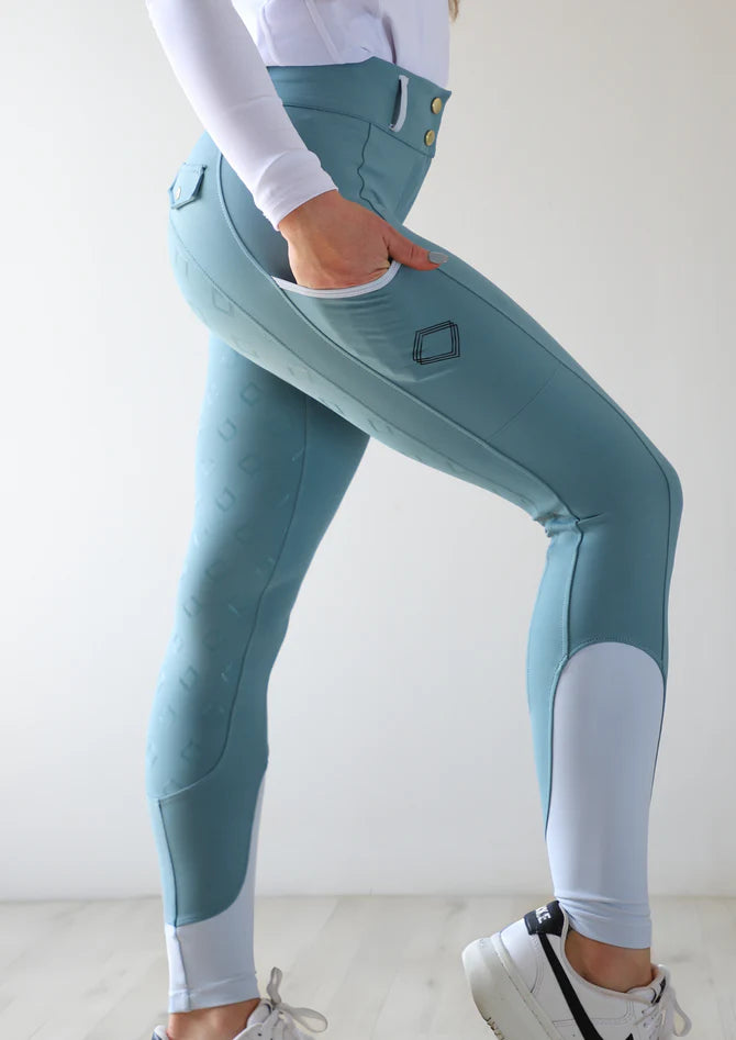 Equine Culture - Kinetix Hybrid Breeches Regal Sage