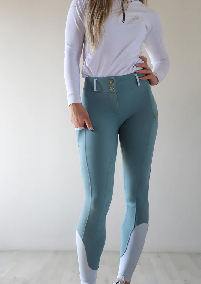 Equine Culture - Kinetix Hybrid Breeches Regal Sage