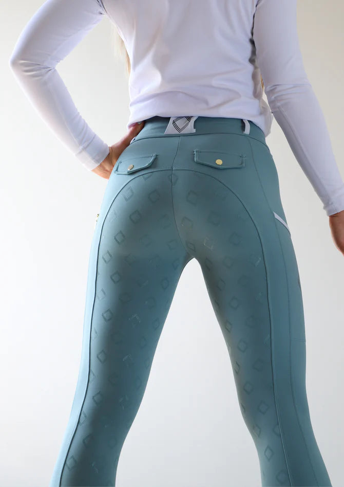Equine Culture - Kinetix Hybrid Breeches Regal Sage