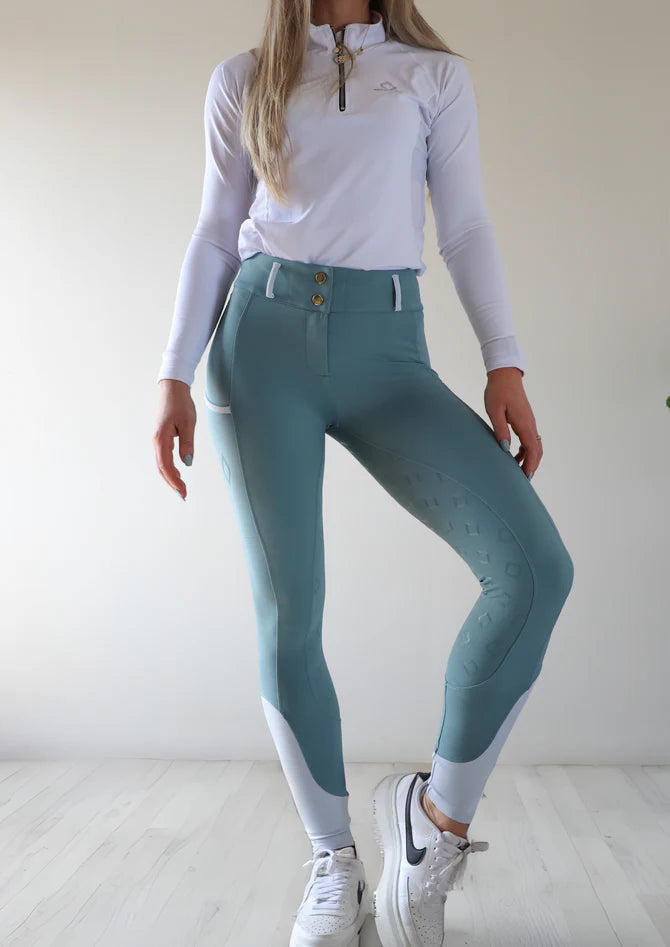 Equine Culture - Kinetix Hybrid Breeches Regal Sage