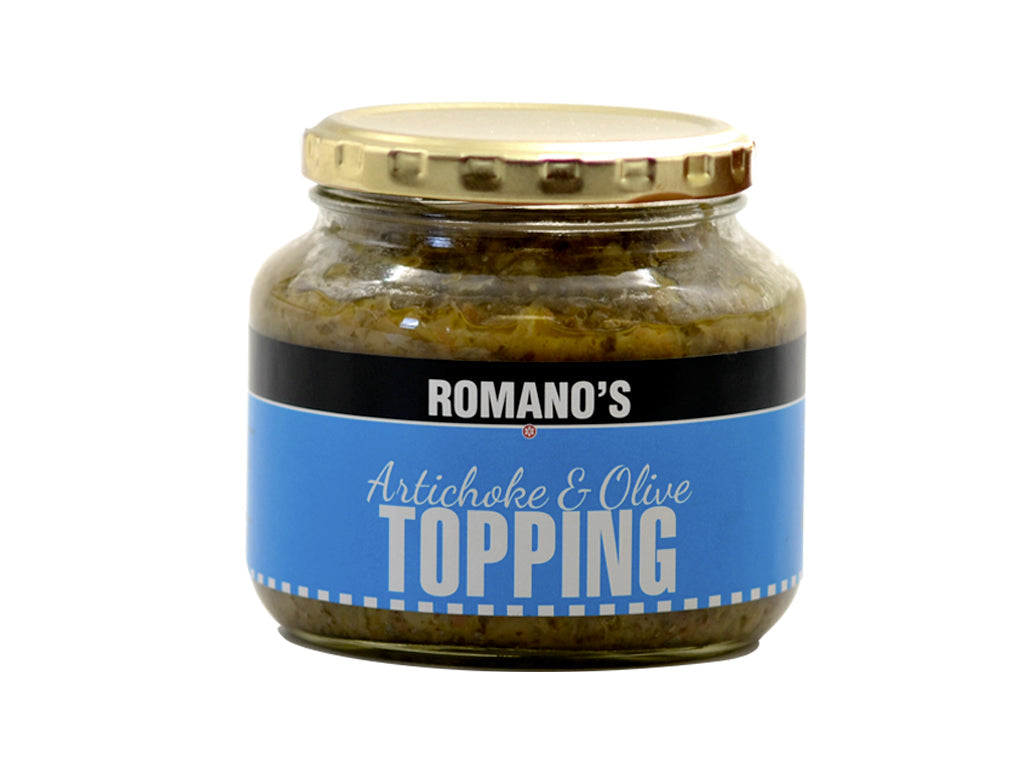 Romano's Artichoke and Olive Topping 500 g jar