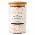 Smith & Hunter Breathe eucalyptus bath salt mix 1 kg glass jar with wooden lid, front view