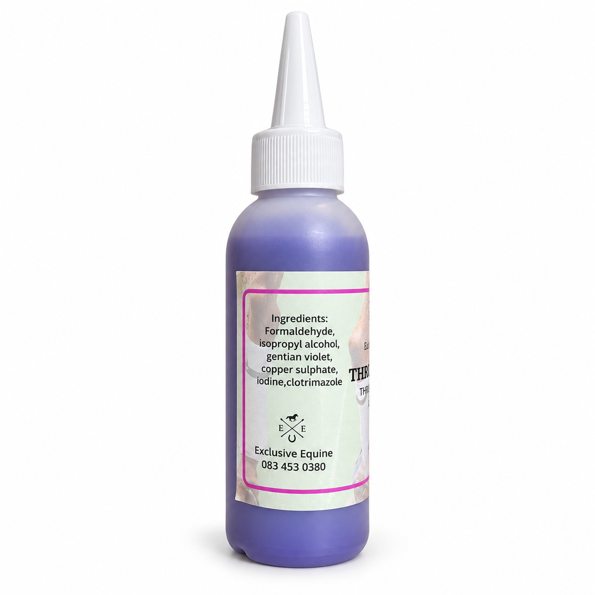 Exclusive Equine Thrush Away 100ml – ingredients label