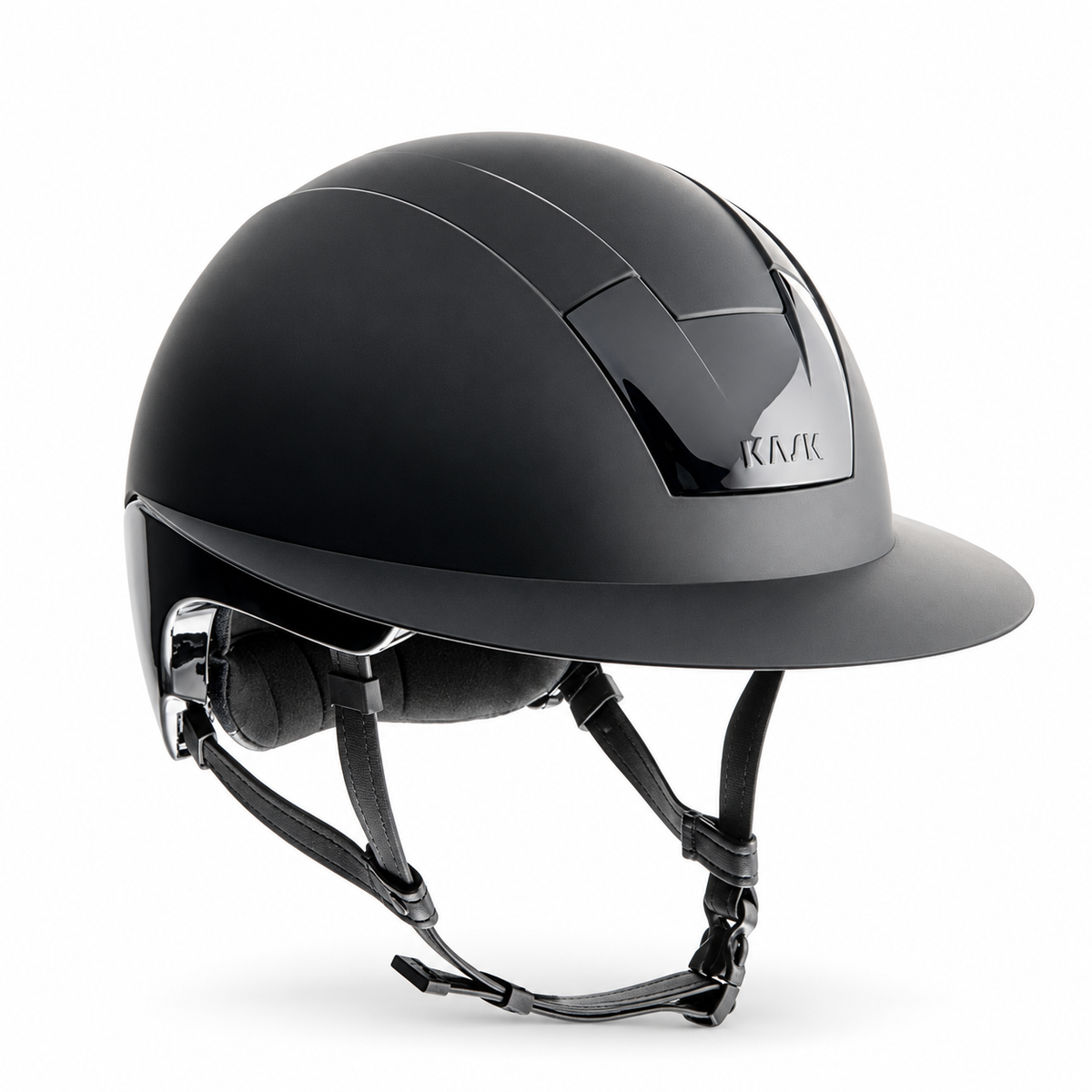 KASK Kooki Lady riding helmet in matte black – three-quarter view