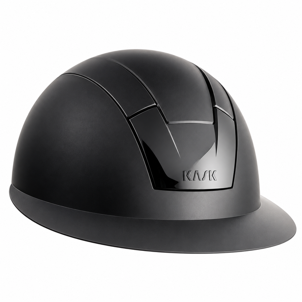 KASK Kooki Lady matte black helmet – wide peak and shell detail