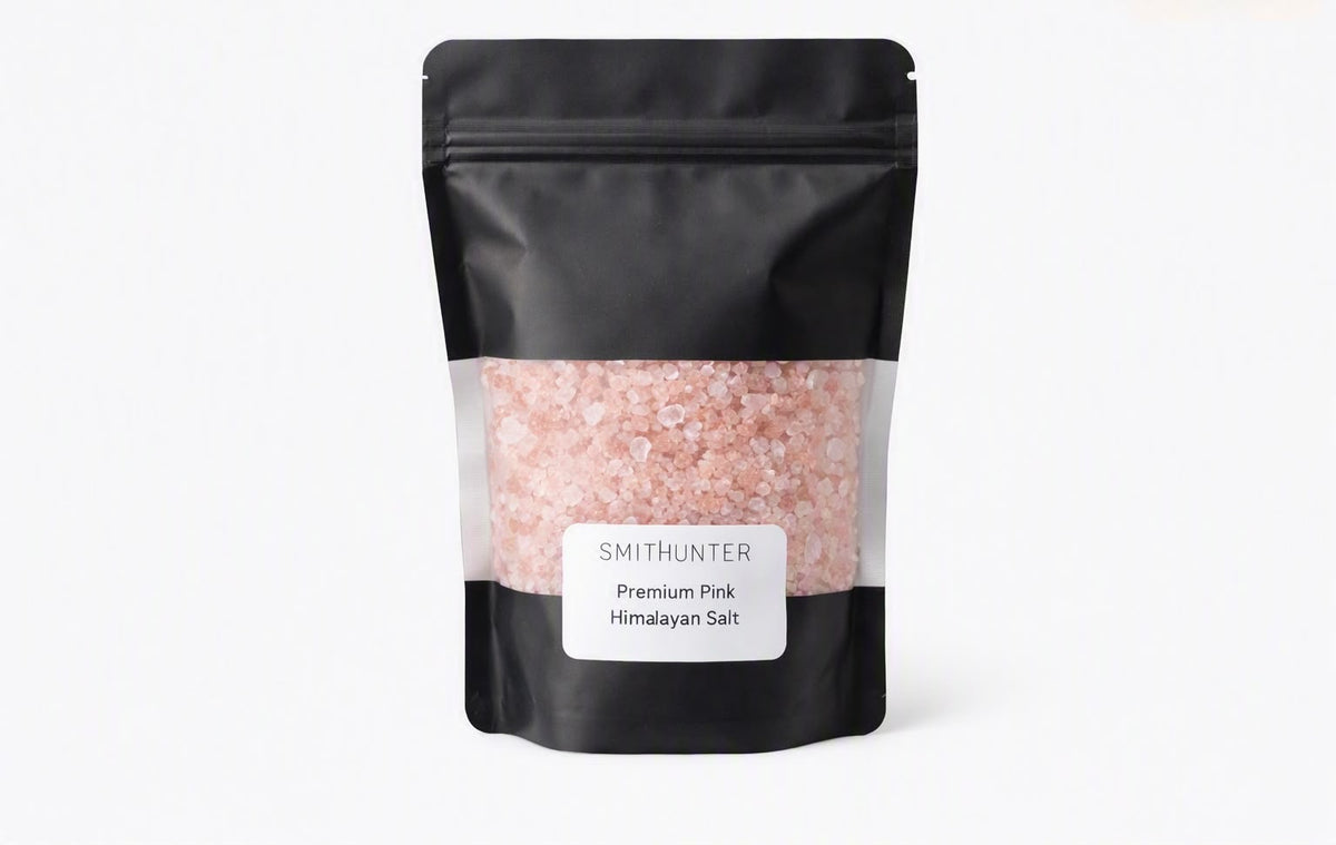 Smith & Hunter Premium Coarse Pink Himalayan Salt 200 g in a resealable pouch