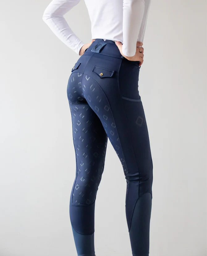 Equine Culture True Navy Kinetix Hybrid Breeches